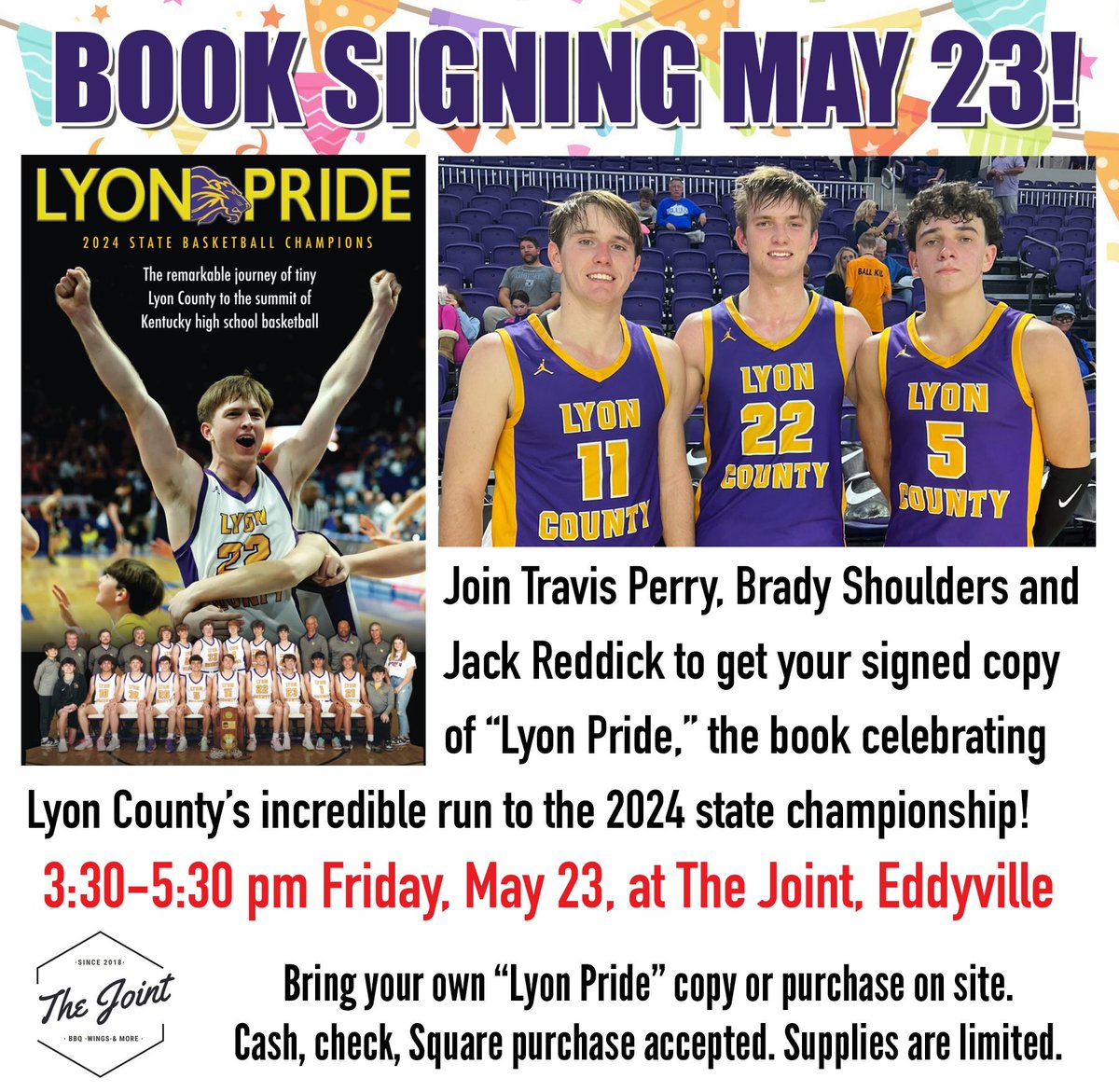 WCBLSportsOp's tweet photo. Today’s the day! Hope everyone can be there! #LyonsRoar @Travis_Perry11 @JackReddick5 @BradyShoulders @DarrellBird https://t.co/ybMzEw89Io