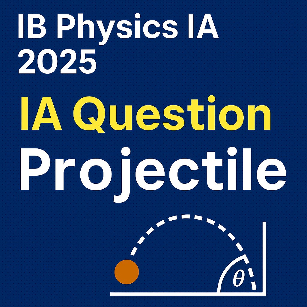 rathankar's tweet image. 🎯 Day 2 of my IB Physics IA Ideas series is live! [ Link: 📺youtu.be/NXcuL9pzK68 ]

Topic: Projectile Motion
Learn how to derive a strong IA research question from this classic chapter. Includes variables, design tips &amp;amp; 2025 criterion hacks.
 
#IBPhysics #PhysicsIA #IBDP2025
