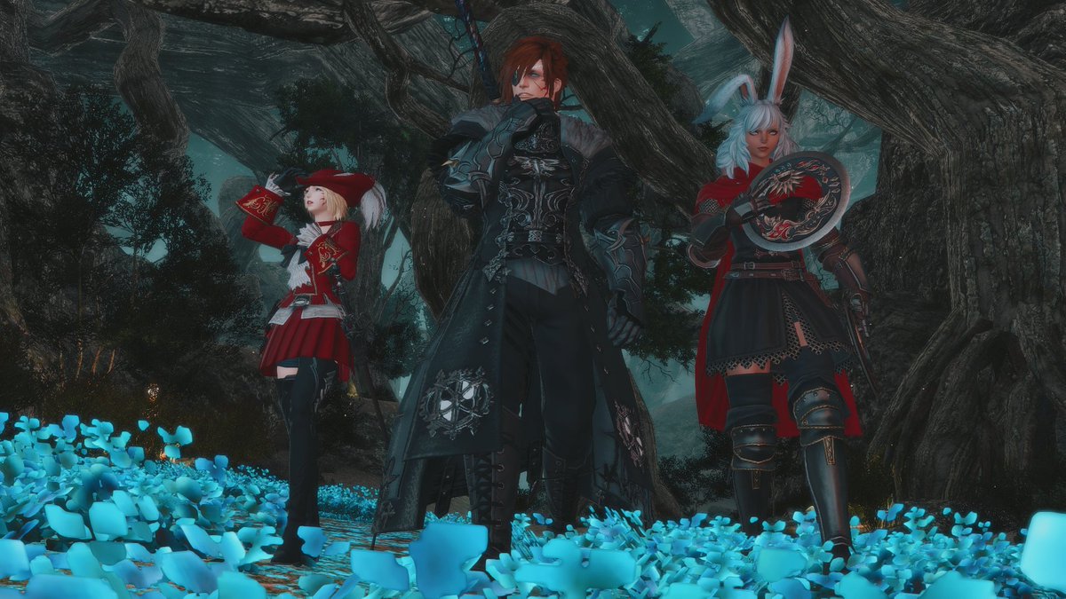 HaldbyrmIchiban's tweet image. #FF14 #GPOSERS #ffxivpolyamoryweek2025 #Haldbyrm #Arya #Lyna
Day 6 - Nature "Blue flowers will lead you to safety"