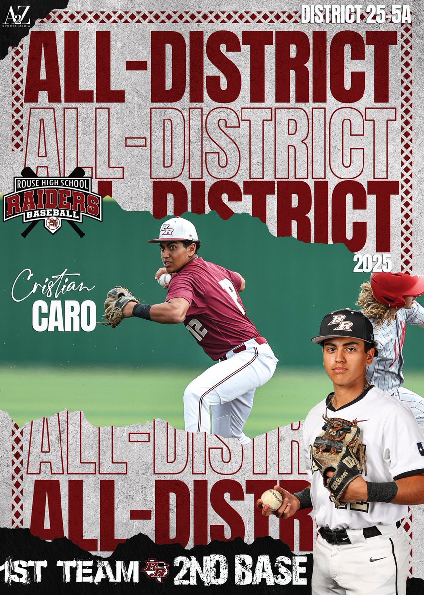 Rouse High School Baseball (@rouse_baseball) on Twitter photo Congratulations to Cristian Caro for being named 25-5A 1st Team All District- Second Base! <a href="/cristiancaro37/">Cristian Caro</a> Congratulations to Cristian Caro for being named 25-5A 1st Team All District- Second Base! <a href="/cristiancaro37/">Cristian Caro</a>