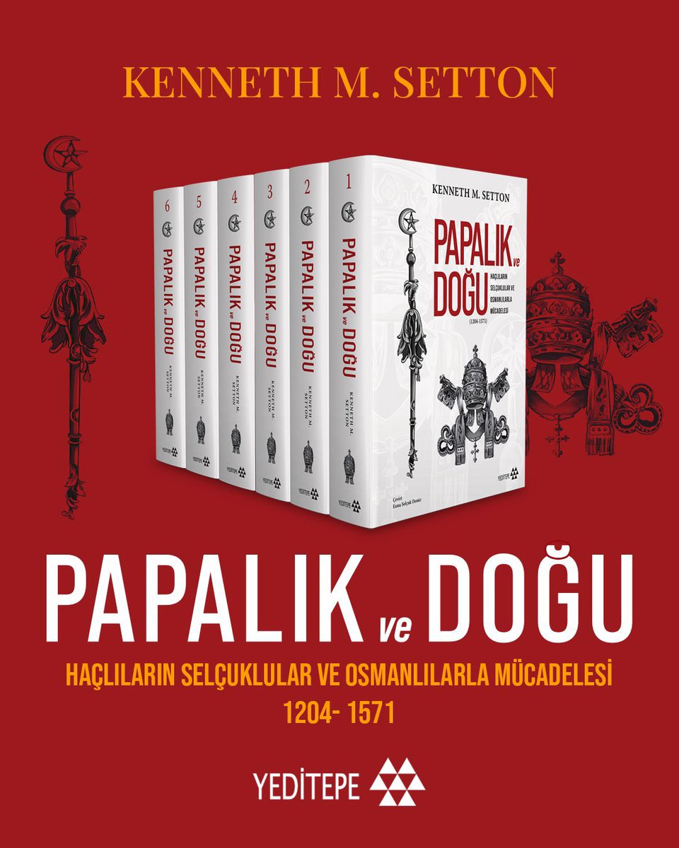 Kenneth M. Setton'un ''Papalık ve Doğu, Haçlıların Selçuklular ve  Osmanlılarla Mücadelesi' isimli eseri 1204'ten 1571'e kadar olan tarihi hadiseleri ihtiva ediyor. 6 büyük ciltte, Papalık ve Batı'nın Selçuklular ve Osmanlılarla mücadelesini anlatıyor. Setton eski nesil tarihçi