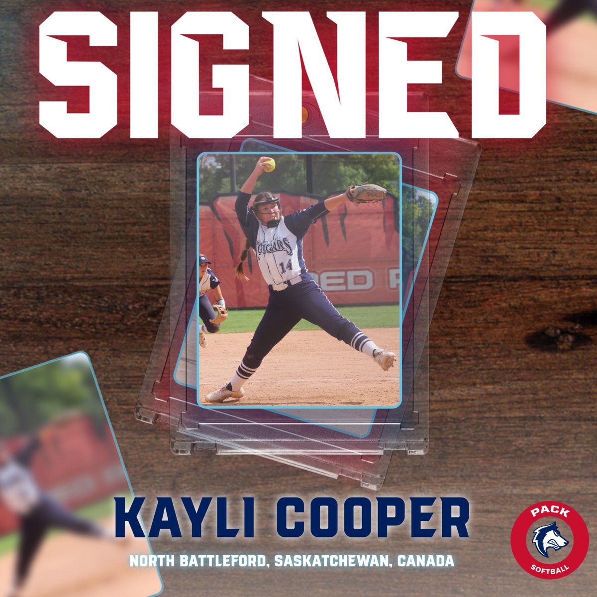 CSU-Pueblo Softball (@csupsoftball) on Twitter photo π¨π₯ WELCOME TO THE PACK π₯π¨
Kayli Cooper has signed and will join the Pack in the fall 
She went 18-9 last season and had 121 Ks
Coach Duran comments, "The addition of Kayli to our staff is going to be huge, she will complement our returning pitchers." π¨π₯ WELCOME TO THE PACK π₯π¨
Kayli Cooper has signed and will join the Pack in the fall 
She went 18-9 last season and had 121 Ks
Coach Duran comments, "The addition of Kayli to our staff is going to be huge, she will complement our returning pitchers."