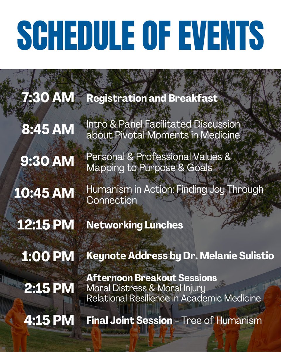 UTSW_Anesthesia's tweet image. Mark your calendars for the 2025 Faculty Wellness Retreat on June 6th at Pegasus Park! Spend the day reconnecting with purpose through humanism, joy, and action in academic medicine. Featuring keynote speaker Dr. Melanie Sulistio, this retreat is a chance to recharge and reflect.