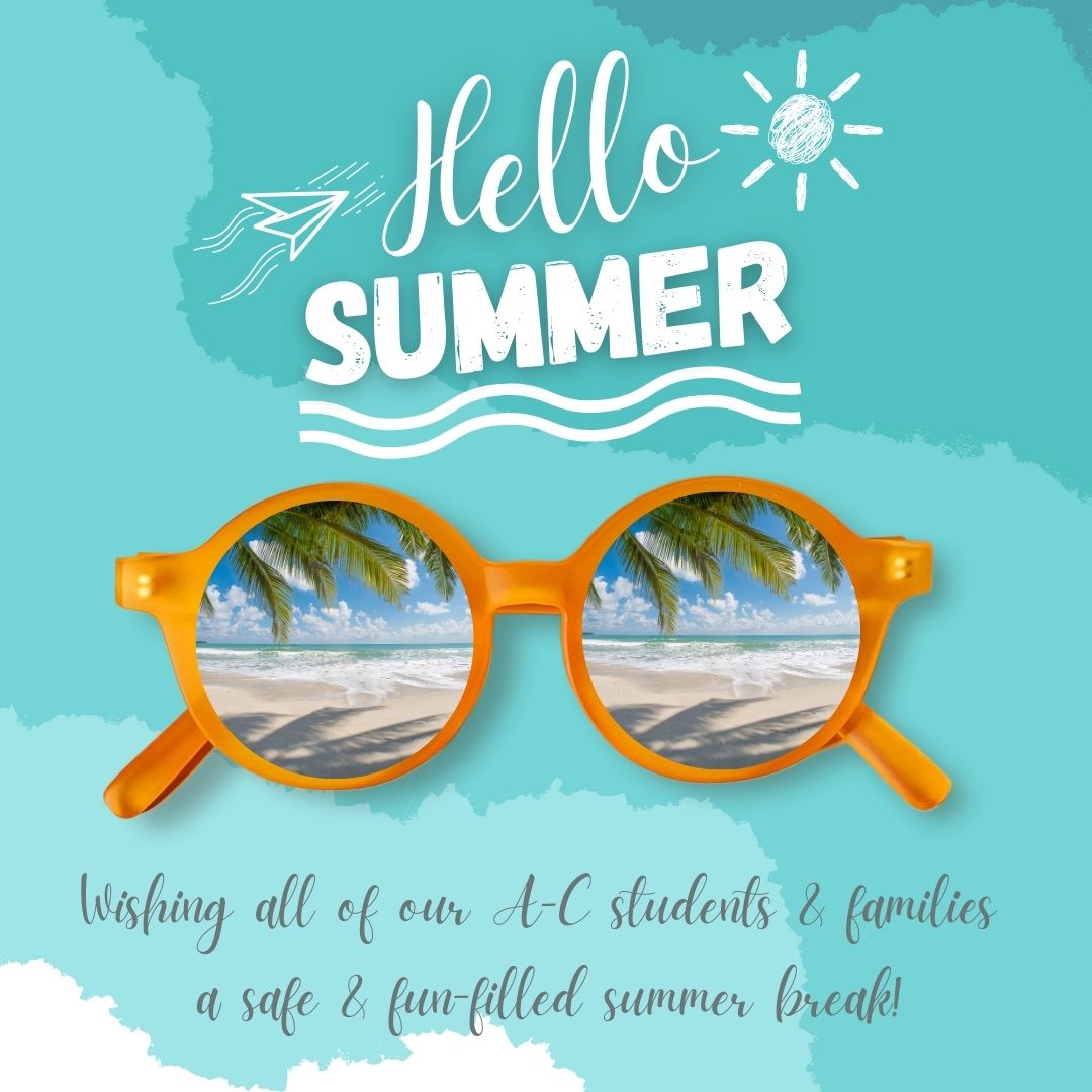 Hello Summer!  We would like to wish all of our Amanda-Clearcreek students and staff a safe and fun-filled summer break!  We will see everyone back here in August!  The first day of the 2025-26 school year will be August 12, 2025.  Enjoy...
amanda.k12.oh.us/~board/distric…