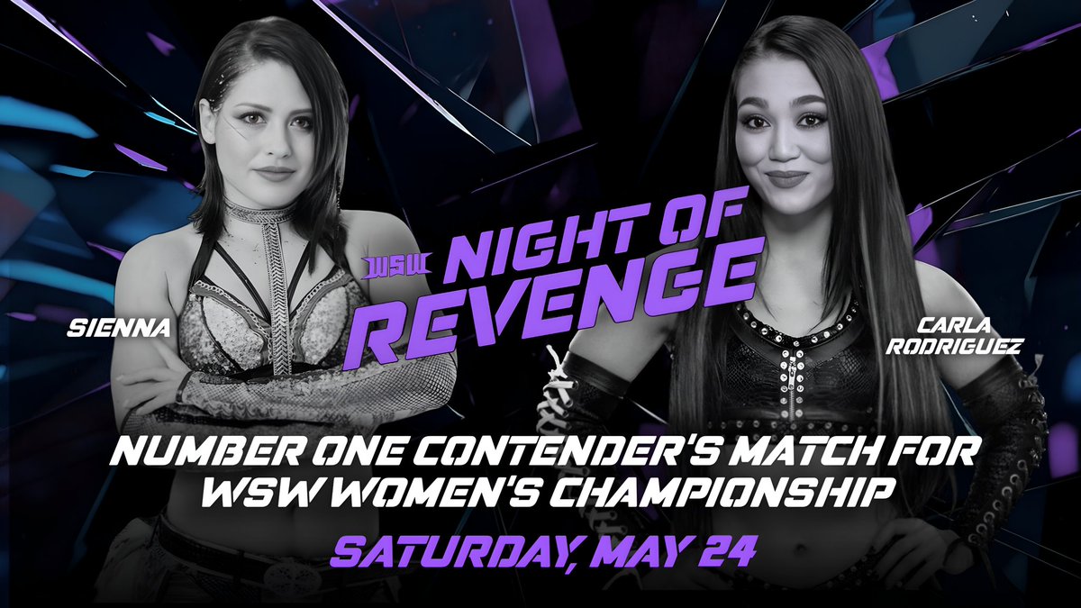 World Stars Wrestling (@wswfederation) on Twitter photo <a href="/MondayNightRox/">Monday Night R☆x (parody)</a> and <a href="/WSWSienna/">Sienna 🖤 🦋</a> collide in a high-stakes singles bout, where the winner earns the right to challenge for the WSW Women’s Championship at WSW Global TakeOver. With their bitter rivalry reignited, only one can rise as the rightful contender. <a href="/MondayNightRox/">Monday Night R☆x (parody)</a> and <a href="/WSWSienna/">Sienna 🖤 🦋</a> collide in a high-stakes singles bout, where the winner earns the right to challenge for the WSW Women’s Championship at WSW Global TakeOver. With their bitter rivalry reignited, only one can rise as the rightful contender.