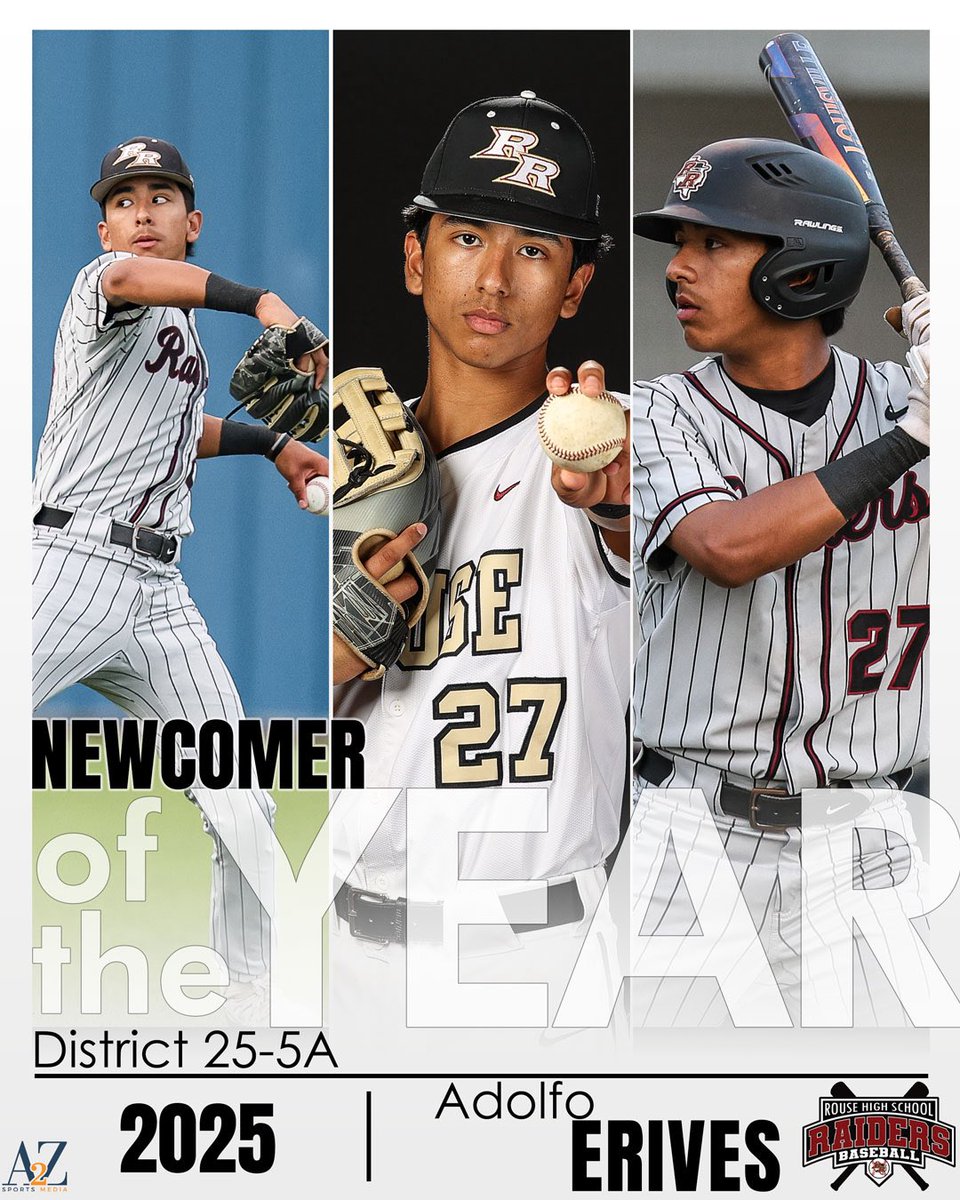Rouse High School Baseball (@rouse_baseball) on Twitter photo Congratulations to Adolfo Erives for being named District 25-5A Newcomer of the Year! <a href="/ErivesAdolfito/">Adolfo Erives</a> Congratulations to Adolfo Erives for being named District 25-5A Newcomer of the Year! <a href="/ErivesAdolfito/">Adolfo Erives</a>