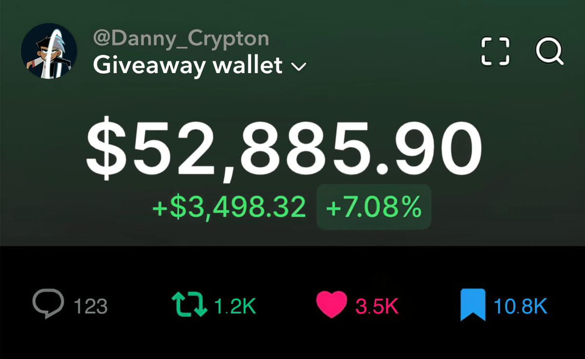 Danny_Crypton's tweet photo. Before I begin — grab some free $SOL for my followers 🤝

Just interact with the post above:

- Like
- RT &amp; Bookmark
- Drop your wallet under the FIRST tweet 👆 https://t.co/JvOL0B3Ldc