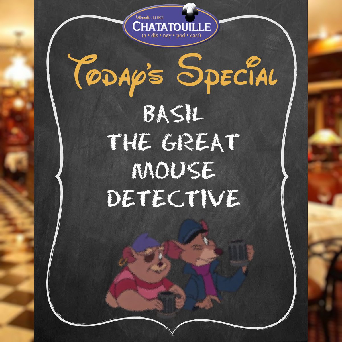 Chatatouille's tweet photo. 🐭NEW EPISODE🔍
@vmsmithauthor and @LTDangerous have cracked the case of which podcast you should listen to next: this one about Basil the Great Mouse Detective!

Available now on Podbean, Spotify, Apple, Amazon and more! https://t.co/Oc50fq4p0N