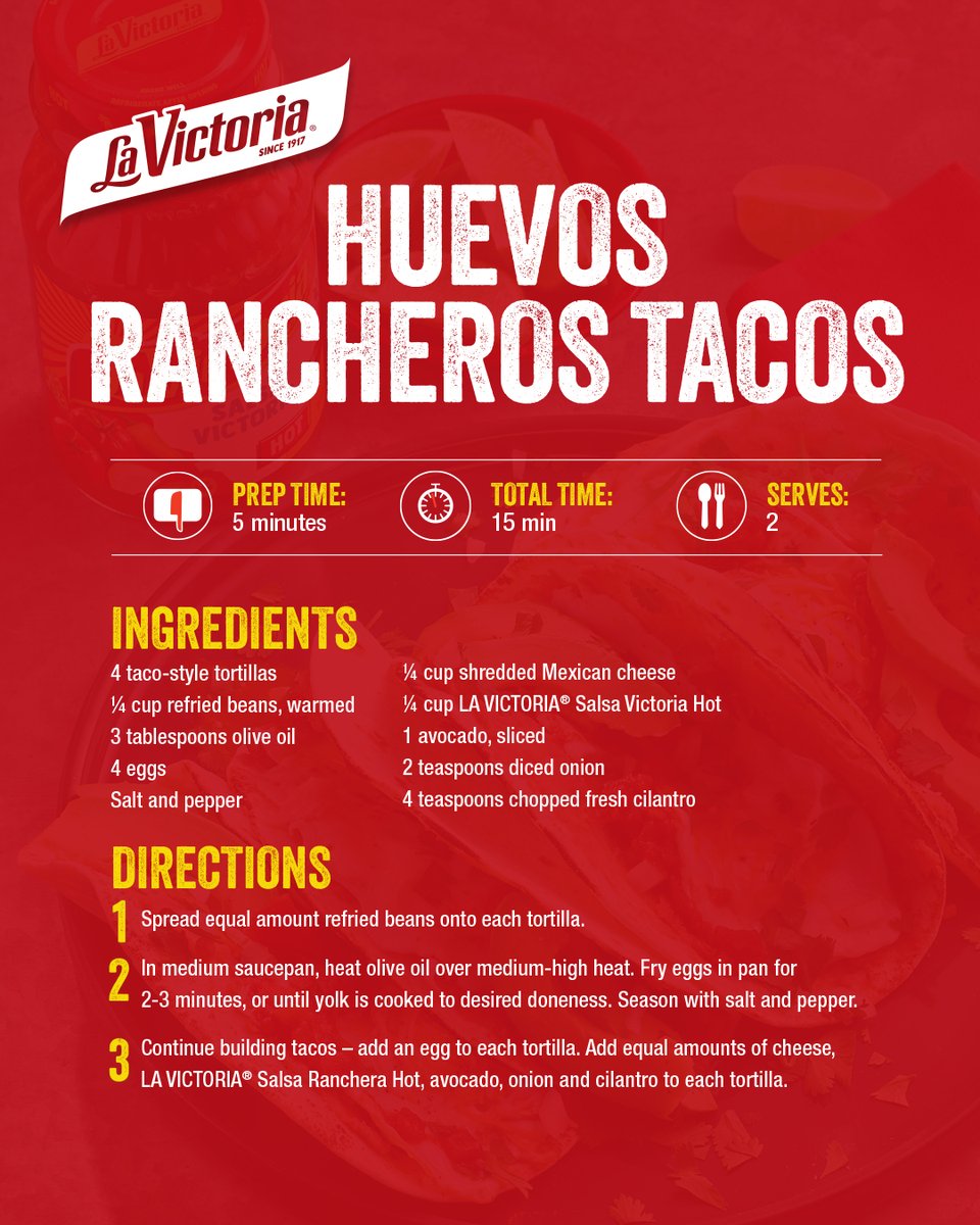 Tacos filled with eggs, cheese, avocado, cilantro and salsa - aka everything your morning was missing!🌶️