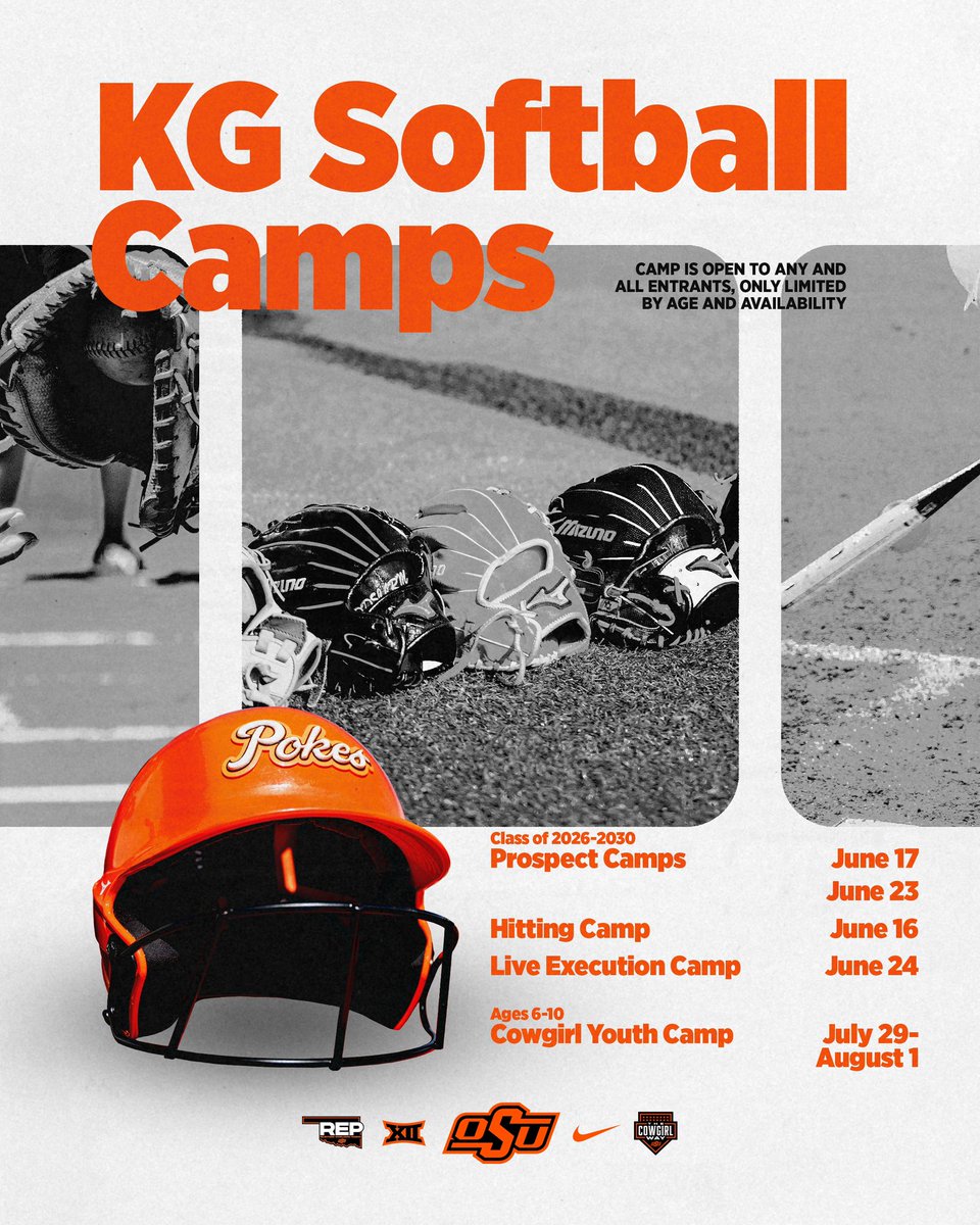 Camp season is right around the corner 👀

Spots are filling up fast for our summer camps and you won’t want to miss out. Sign up now before it’s too late! 

🔗 okla.st/SBCamps 

#GoPokes