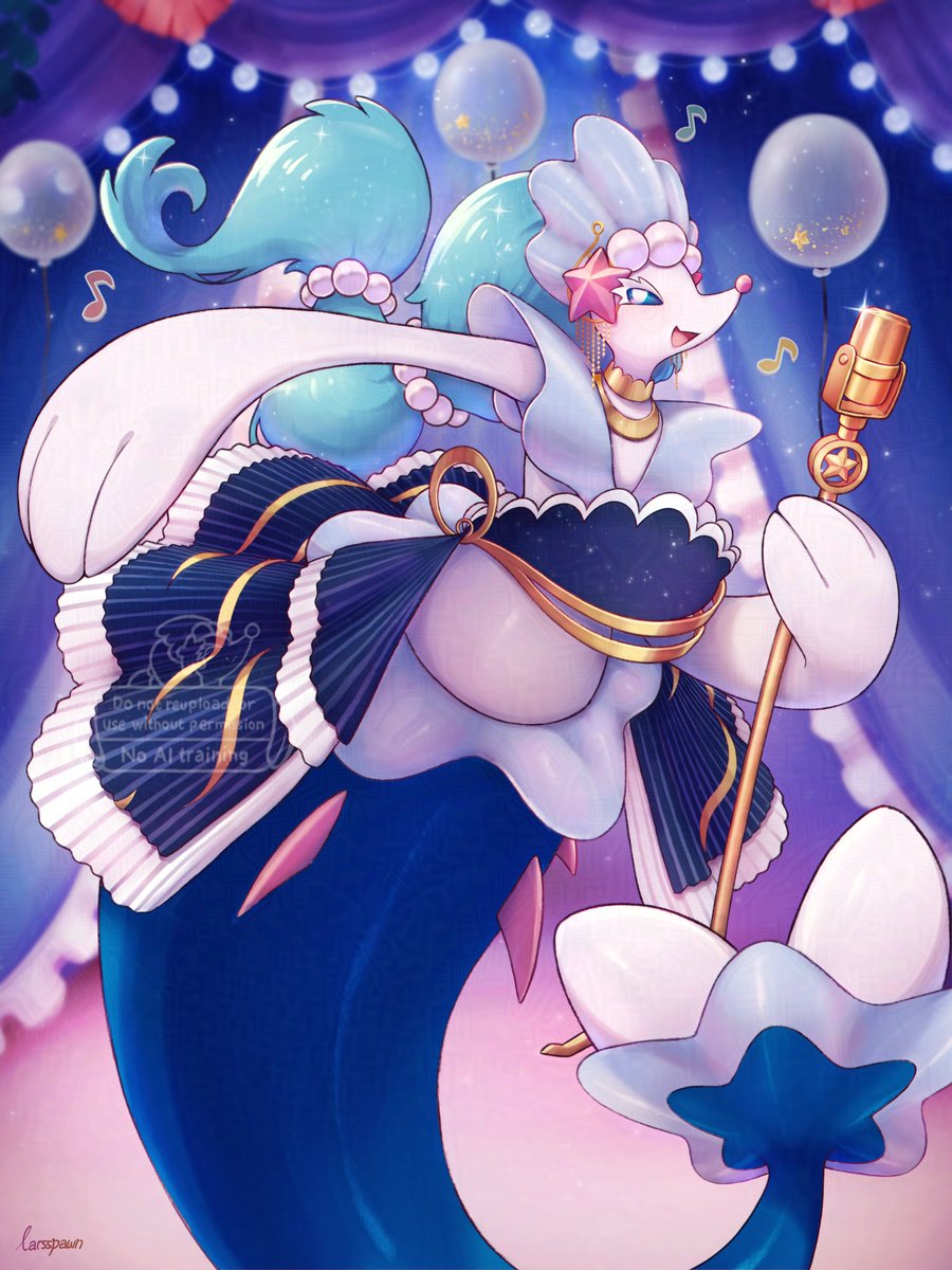 Primarina looking elegant in Cafe Remix! 🫧 ✨
#Primarina #Pokemon