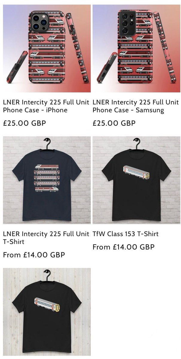 It’s that time of the month again! 
NEW Natt’s Art Designs! Woo 🥳 

New designs include:
EMT HST
TfW Class 153 and 158
LNER Intercity 225 (Full Unit)
Avanti Pendolino (Diagonal View)

You can check out the products here! 😁

natts.art/collections/ne…