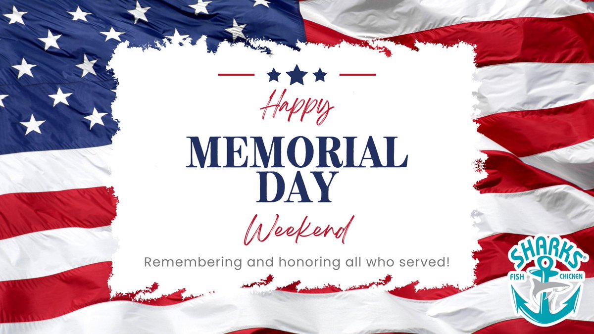 sharksfish3400's tweet photo. Enjoy the long weekend—but never forget why we have it. Grateful for our fallen heroes today and every day. ❤️

#MemorialDay #FastFoodRestaurant #AmericanRestaurant https://t.co/lHHcXkHN5V