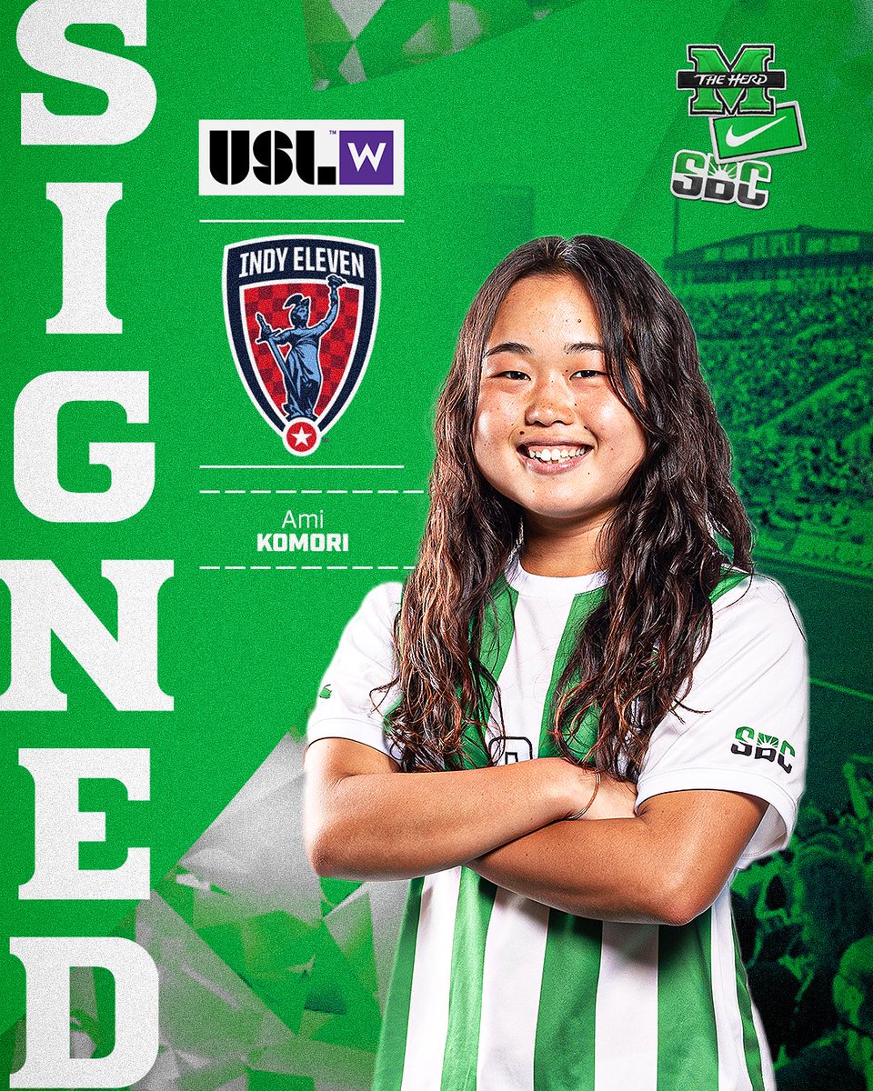 Marshall Women's Soccer (@herdwsoccer) on Twitter photo Ami will be playing for <a href="/IndyElevenWomen/">IndyElevenWomen</a> in the <a href="/USLWLeague/">USL W League</a> this summer!
#WeAreMarshall Ami will be playing for <a href="/IndyElevenWomen/">IndyElevenWomen</a> in the <a href="/USLWLeague/">USL W League</a> this summer!
#WeAreMarshall