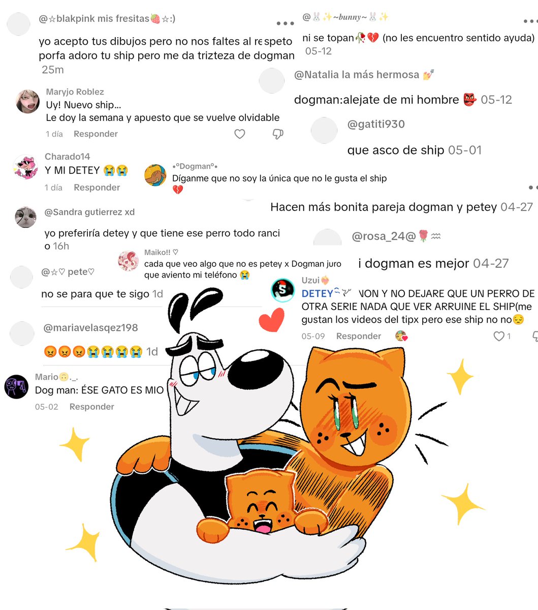 Muchas personas en tik tok, no les agrada para nada el ship, incluso me han llegado a acosar, yo amo mucho este Crackship, y no le tiró hate al Detey, simplemente pienso que hay que respetar gustos y que no todo lo que es muy diferente es malo
#dudleyxpetey #dogman #peteyxdogman