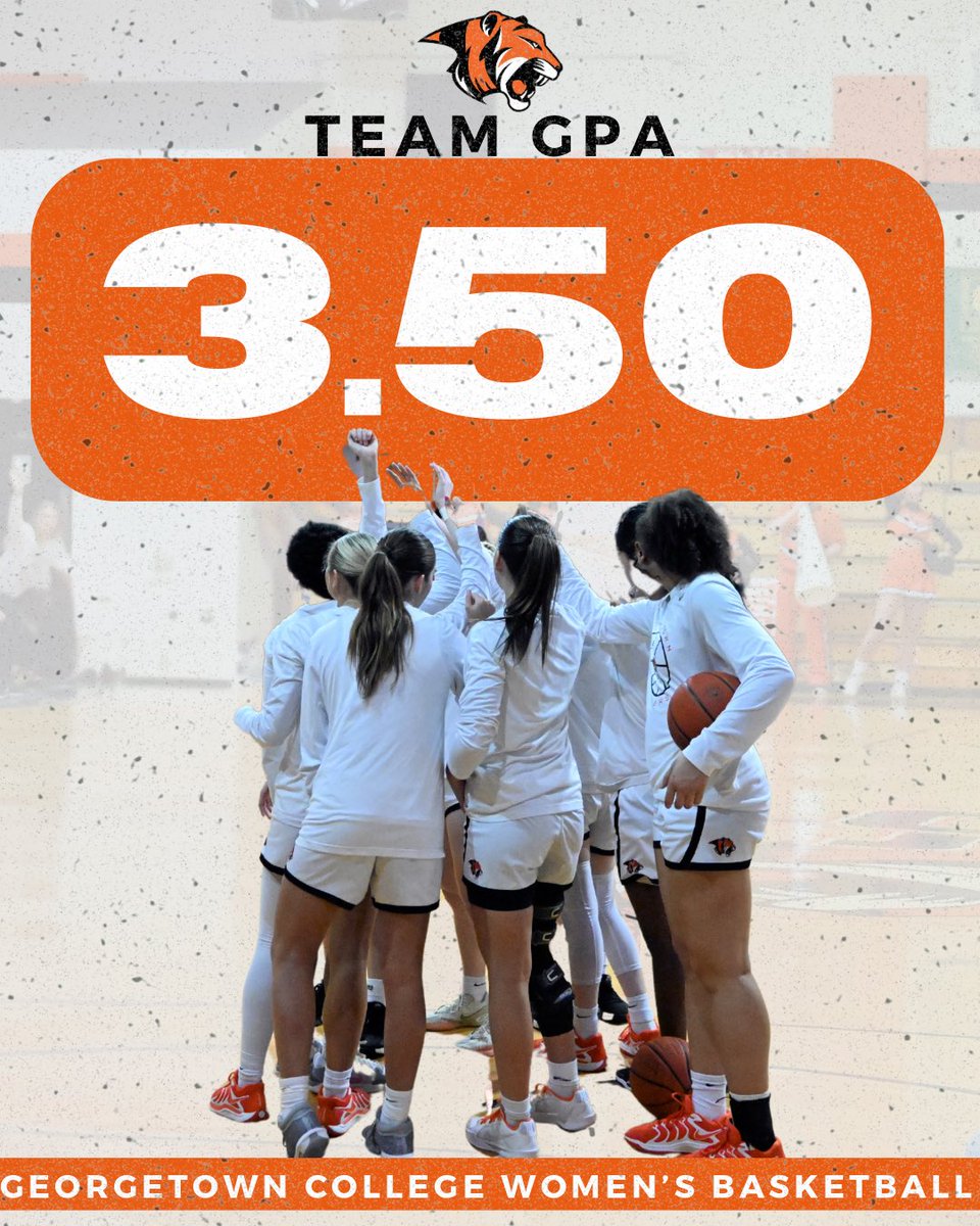 Spring Semester Team GPA! Very proud of this group! 🐅🧡🏀📚