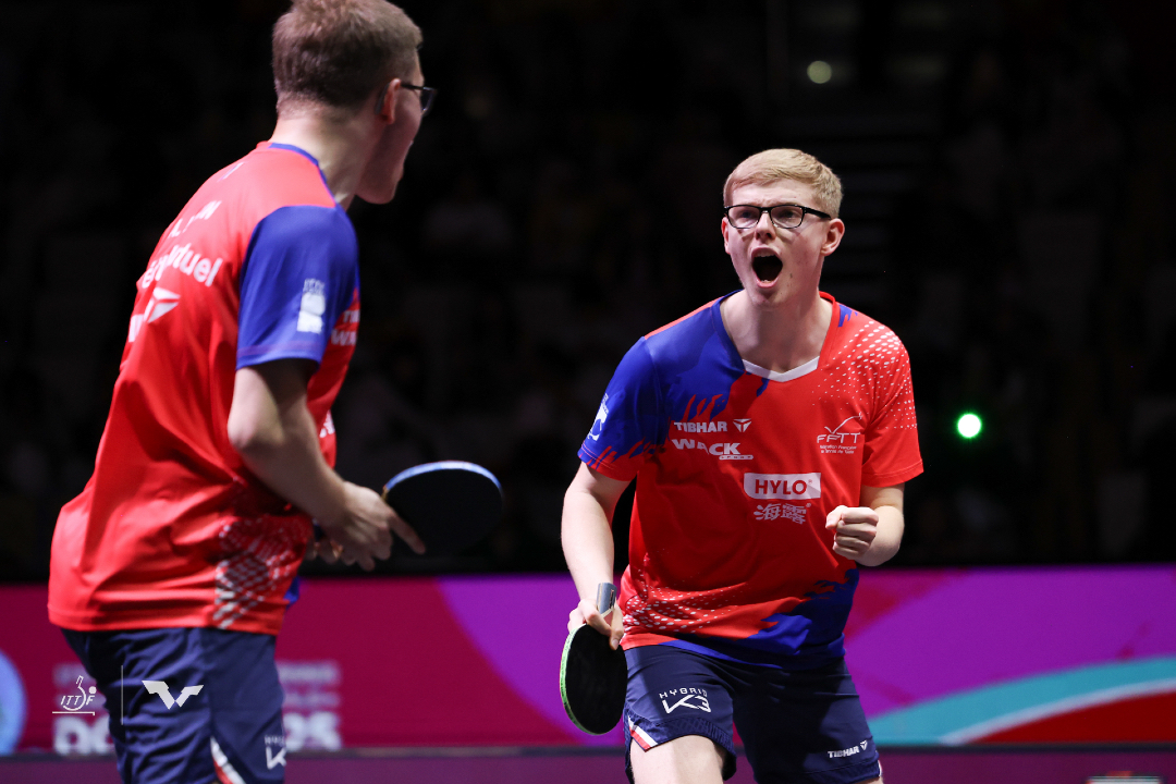 felixlebrun34's tweet photo. Super content de rapporter une médaille de ces championnats du monde ! 🌍

Et on peut encore en changer la couleur demain ! 🥇🥈🥉

Rendez-vous à 18 h 00 (heure française)/ 19 h 00 (heure locale), face aux taïwanais Kao Cheng-Jui et Lin Yun-Ju 🏓

📺 À suivre sur les chaînes Twitch et Youtube de RMC Sport 

📸 ITTF

#TeamFrance #TeamLebrun #ITTFworlds2025