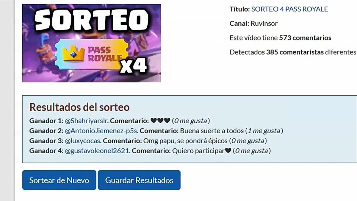 🚨GANADORES DEL SORTEO🚨
🎟️Ganador nº1-4: Pass Royale
⚠️Todos los ganadores deben ponerse en contacto conmigo⚠️

 ¡¡100❤️PARA MÁS SORTEOS!!