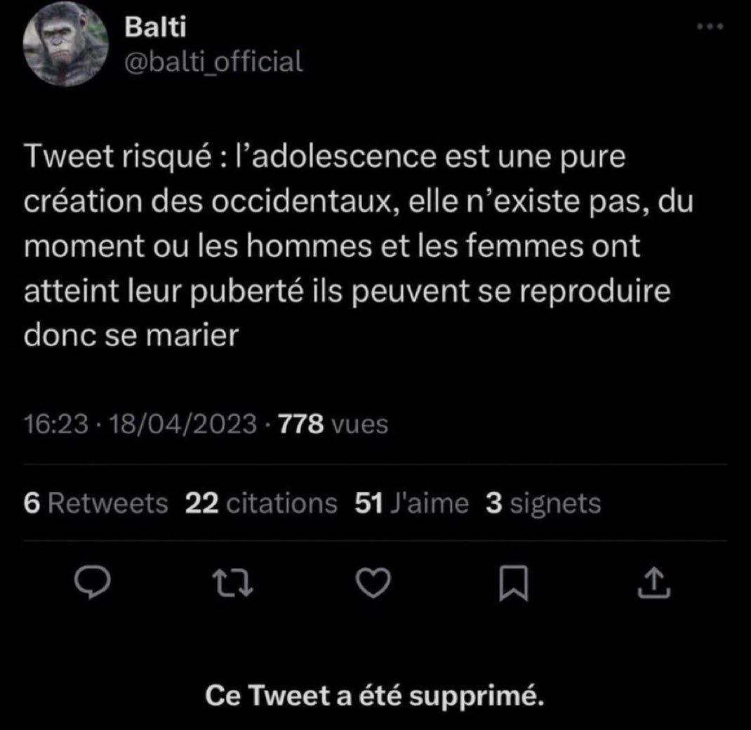 Crohnfighter's tweet image. Une fille peut être pubère à 11 ans. Ça s’appelle de la pédophilie.