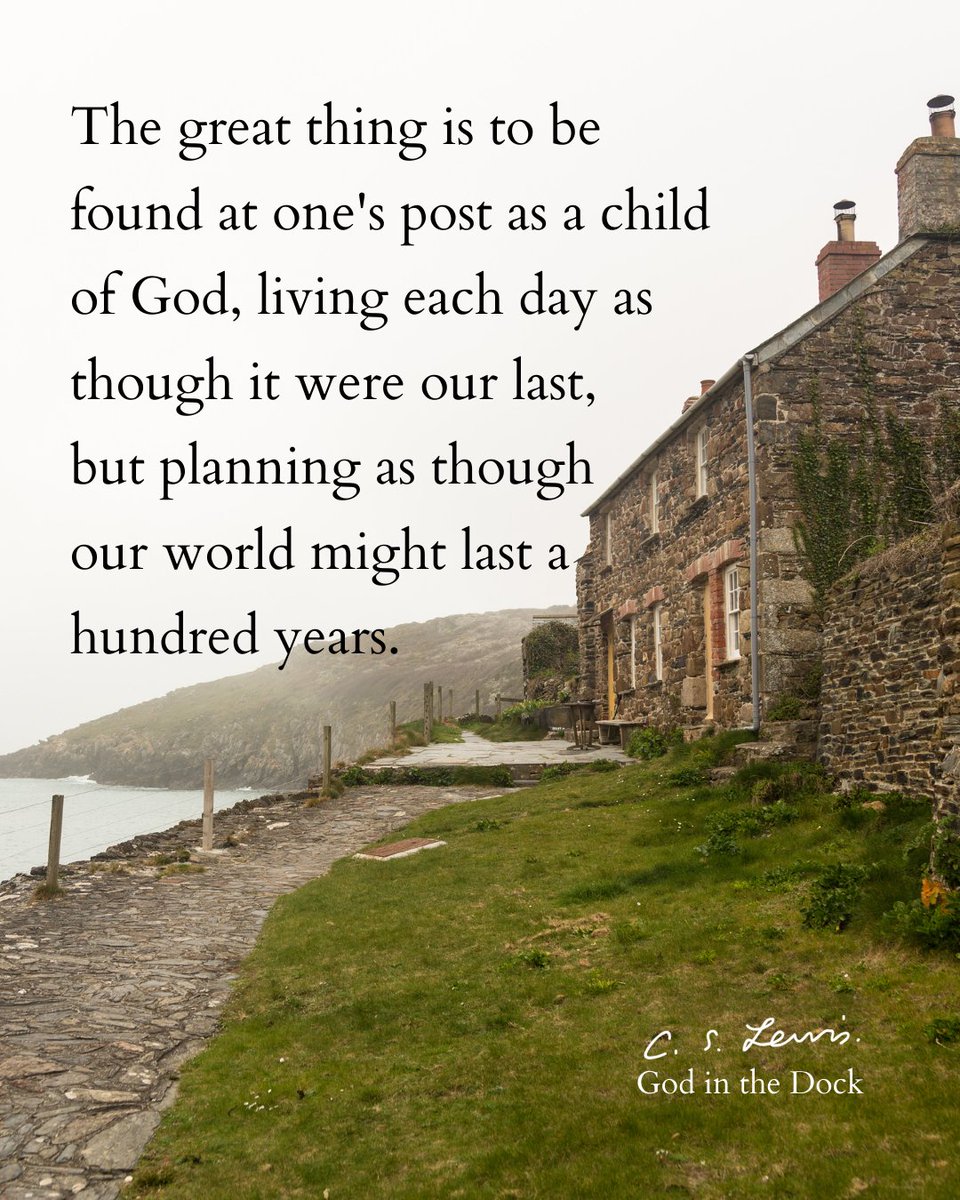 Faithfulness today, eyes on eternity

#csli #godinthedock #cslewisbooks #cslewisquotes