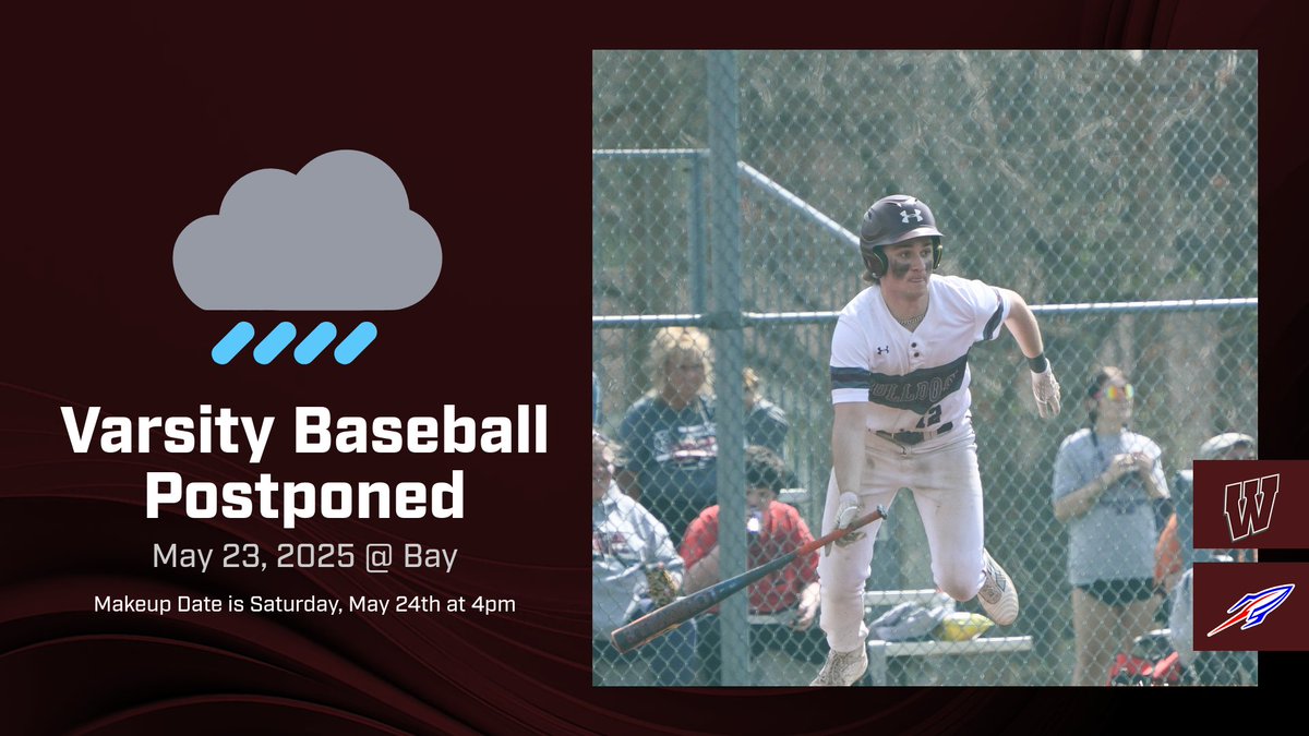 🚨GAME UPDATE🚨: Due to field conditions, Varsity Baseball is rescheduled to May 24th, 4 PM. #GoBulldogs ⚾🐾