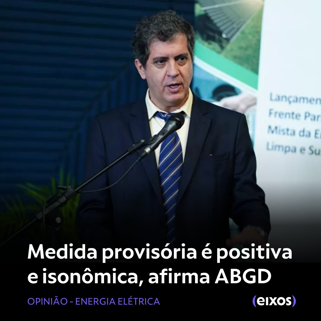 agenciaeixos's tweet image. ⚡ Medida provisória é positiva e isonômica, afirma ABGD

➡  Leia mais: eixos.com.br/energia-eletri…

#EnergiaEletrica #ABGD #GeraçãoDistribuida #GDCompartilhada #GDRemota #GD
