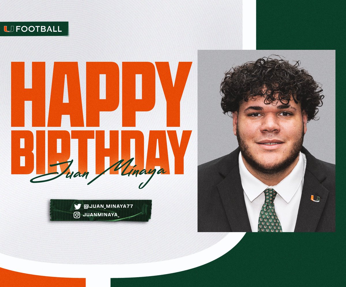 coach_cristobal's tweet photo. HAPPY BIRTHDAY! @Juan_Minaya77
#GoCane
@CanesFootball https://t.co/6JQwFbw6YA