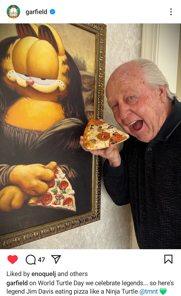 DailyGarfcast's tweet image. From @garfield on Instagram.