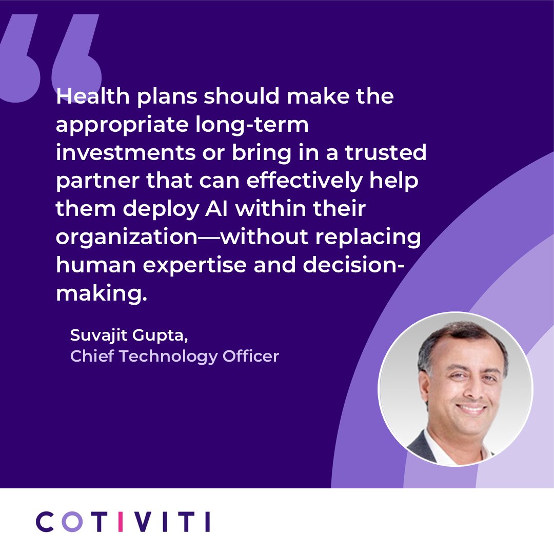 Cotiviti (@cotiviti) on Twitter photo Suvajit Gupta, Chief Technology Officer at Cotiviti, shares insights on the importance of a trusted partner for healthcare organizations facing challenges in implementing AI due to lacking specific resources. bit.ly/4kMqbb6 via <a href="/hcittoday/">Healthcare IT Today</a> Suvajit Gupta, Chief Technology Officer at Cotiviti, shares insights on the importance of a trusted partner for healthcare organizations facing challenges in implementing AI due to lacking specific resources. bit.ly/4kMqbb6 via <a href="/hcittoday/">Healthcare IT Today</a>