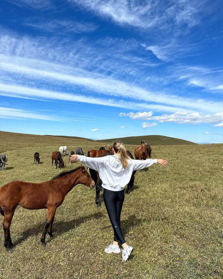 66Anna2's tweet photo. The joy of traveling, feel the nature with your heart and enjoy it all 🐴 https://t.co/uC0L3jHl63