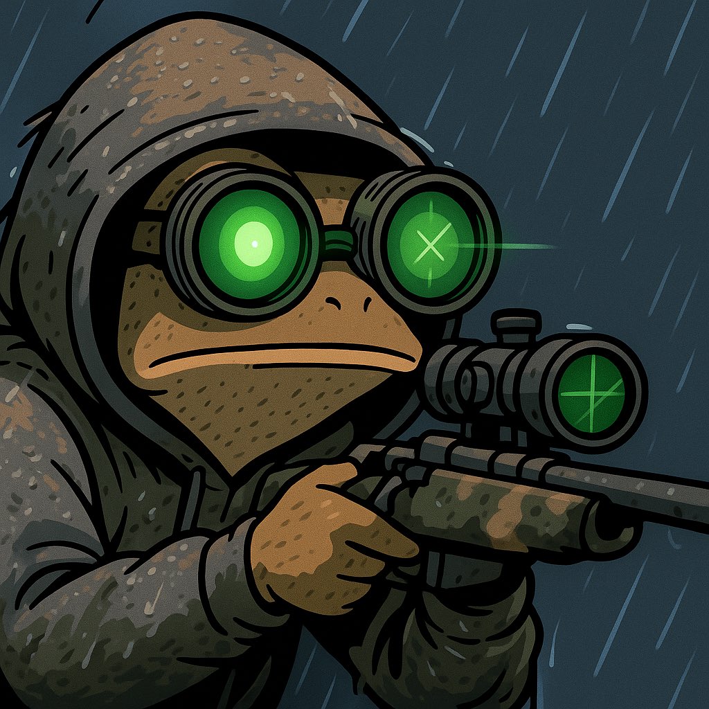 SOLChef420's tweet photo. @timaaaayyy5446 @xbtDLN Never turn your back to a frog.
#HOODFROG #PEPE https://t.co/XdZ0UnEdEl
