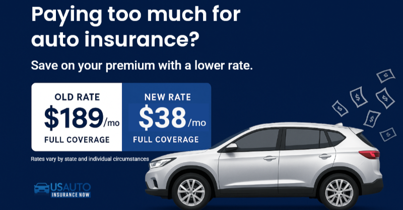 USAutoQuote's tweet photo. Are you overpaying for the same coverage? Find out with a quick quote comparison.