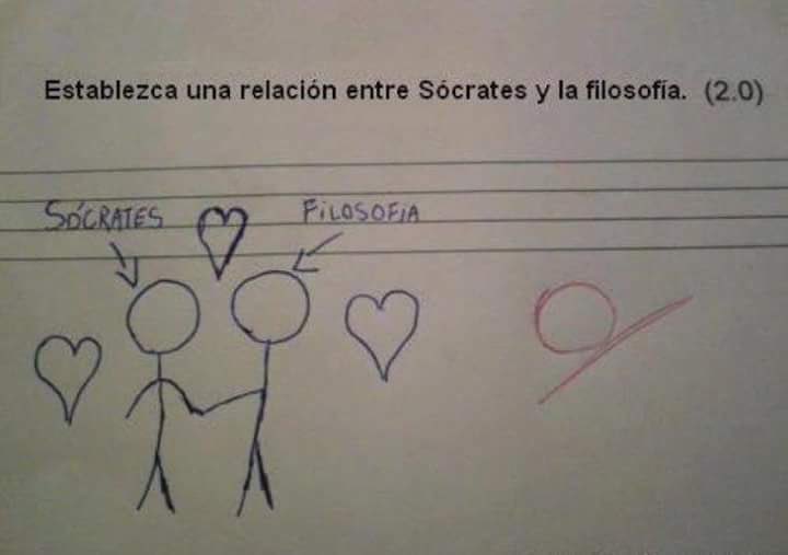 clasicasIEDA's tweet photo. Una relación entre Sócrates y la filosofía 🤣🤣🤣
Un 10, le pondría yo. https://t.co/j6qIVt1UrV