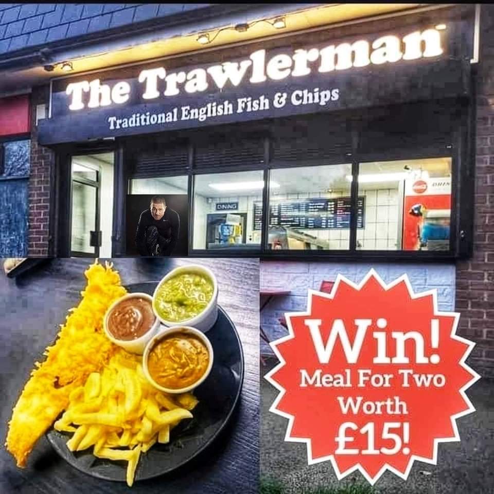 🐟🍟WIN Fish &amp; Chips for 2 🍟🐟
(Worth £15)

🐟 LIKE
🍟 RETWEET
🐟 FOLLOW <a href="/TheWiganRunner/">The Wigan Runner</a> 🙋🏻‍♂️

I've teamed up W/
The Trawlerman Fish &amp; Chip Shop - 2 #GiveAway A Meal For 2 Worth £15 💷

📆 Winner Announced Sunday 📆

#Competition #Contest #FishandChips #Prize #Retweet #Win #Free
