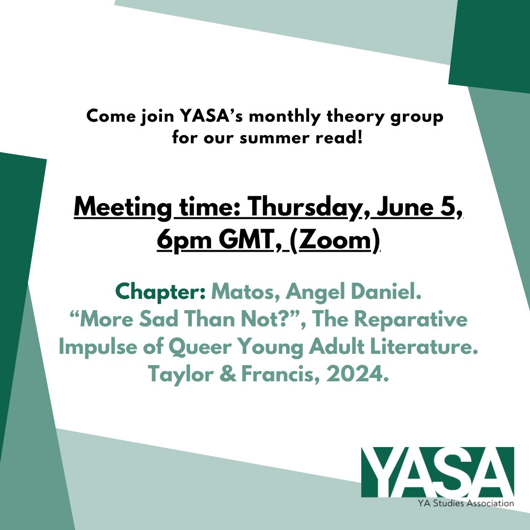 YAStudiesAssoc's tweet image. It's finally summer time! ☀️ Time to "relax and unwind" by catching up on all the tasks you didn't get to this semester! (just kidding... 😅)
If you're looking for a way to read some scholarship in community, join YASA's theory reading group on 5 June, 2025 @6pm GMT 📚 Join us!