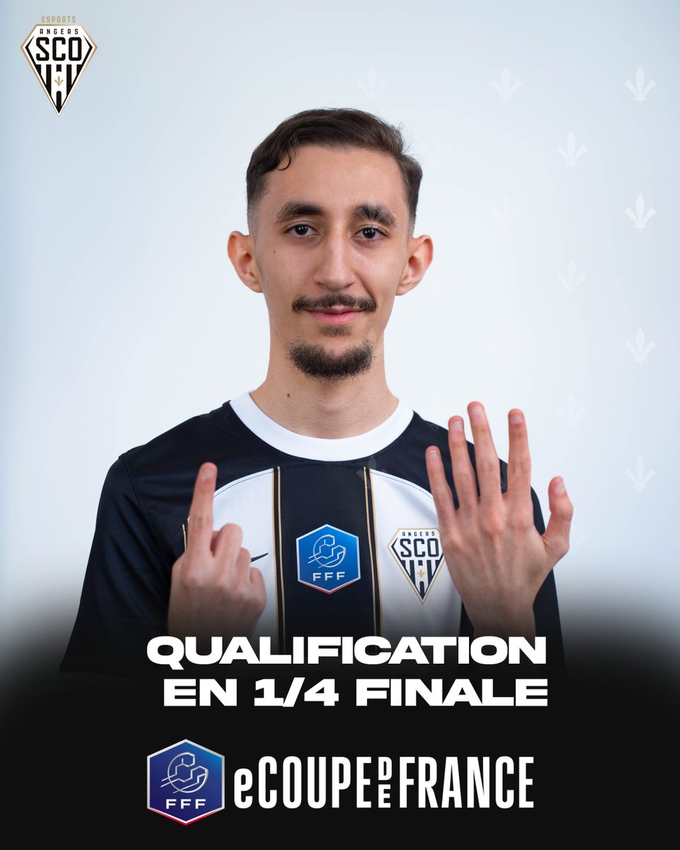 VICTOIRE !!! #eCoupeDeFrance

Au therme d'un 3e match pour les départager <a href="/QRNA_w/">Quarna🤞🇲🇦</a> remporte sa rencontre en 1/8e de finale face au Parisien Yaskow 🔥

Direction les quarts pour notre Noir&amp;Blanc !!⚫⚪

#esports #eafc25 <a href="/AngersSCO/">Angers SCO</a> <a href="/efootdefrance/">Equipe de France eFoot ⭐️</a> #sco