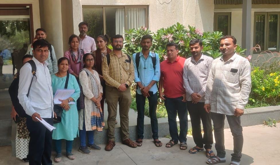 વિદ્યા સમીક્ષા કેન્દ્ર ખાતે શિક્ષણ સહાયક ભરતીમાં પડતર પ્રશ્નોને લઈને વિભાગ સમક્ષ ઉમેદવારો દ્વારા રજૂઆત કરવામાં આવી છે જેમને ધ્યાને લઈને આગામી દિવસોમાં ઉચ્ચતર માધ્યમિકમાં ઉમેદવારોના હિતમાં કોઈ નવા સમાચાર મળી શકે છે.✍️🙏👍

🛑 સમગ્ર ગુજરાત રાજ્યના શિક્ષણ સહાયક ઉમેદવારોની મુખ્ય