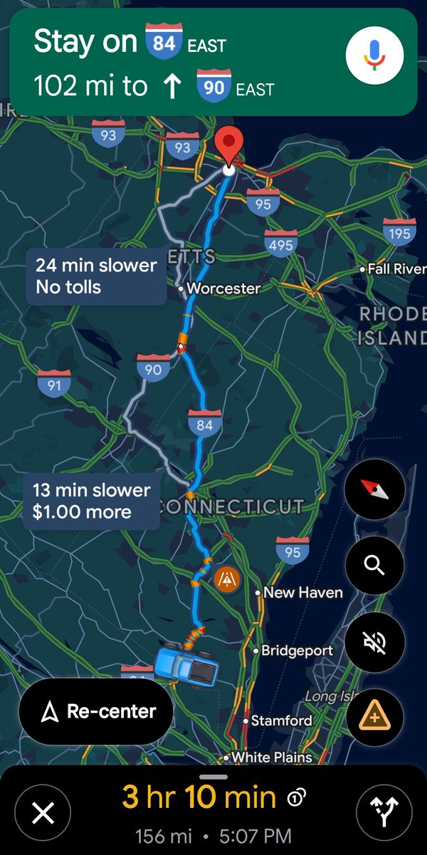 Connecticut traffic strikes again 💀