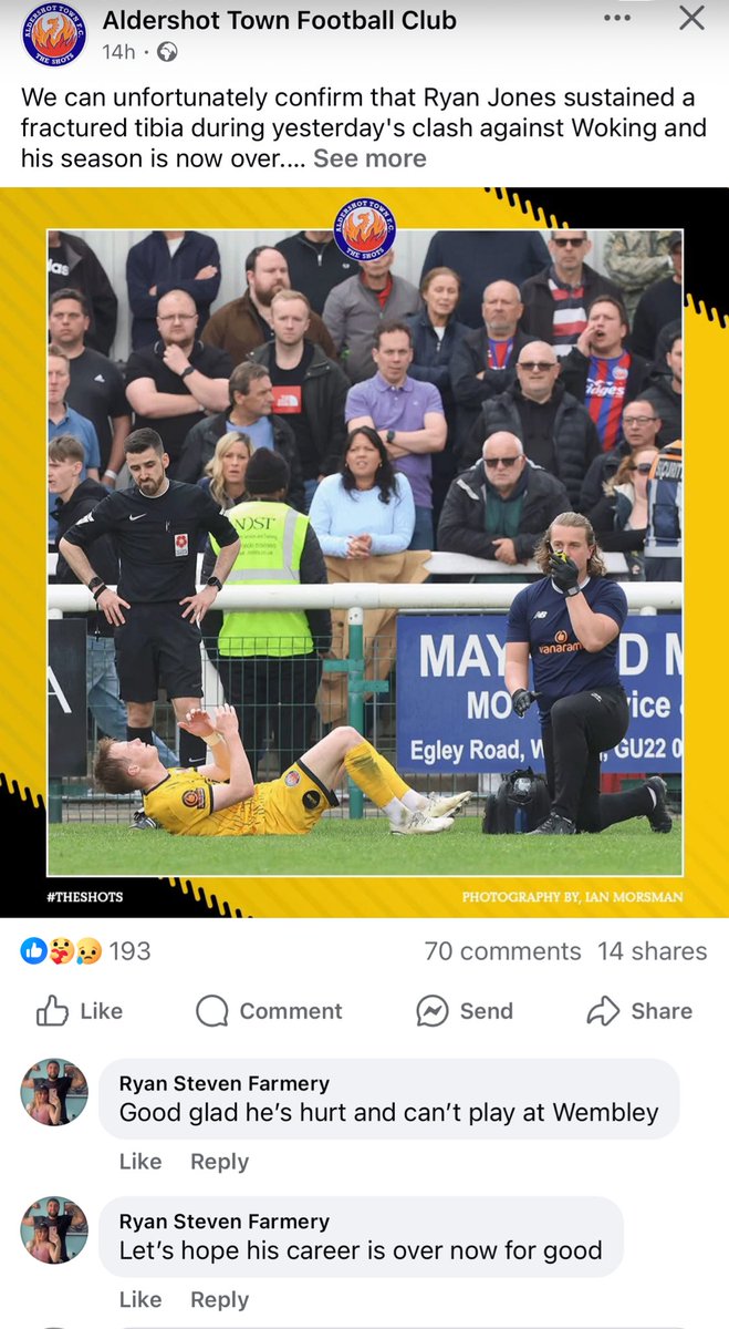 Craig7410's tweet photo. @SamuelCol1115 @IanStreetersays @wokingfc You sure about that https://t.co/mVpxPuv5sw