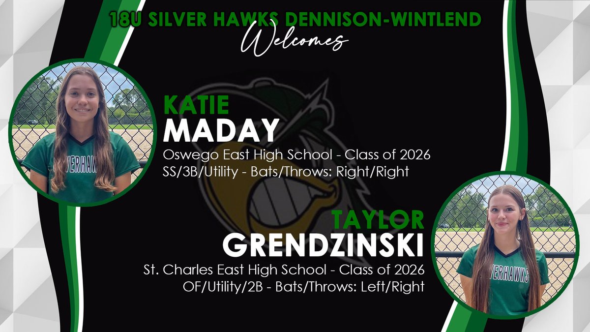 These ✌️Talents will be joining our team!!! We are all Jacked Up!!! ⁦<a href="/KatieMaday2026/">Katie Maday</a>⁩ ⁦<a href="/TayGski2026/">Taylor Grendzinski</a>⁩ ⁦<a href="/SilverHawkSball/">Silver Hawks</a>⁩