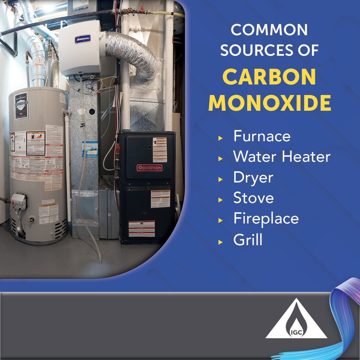 ￼ Appliances need proper maintenance and regular inspection to prevent carbon monoxide (CO). Use CO detectors on each floor, check the batteries every few months and find more precautions by visiting our safety tips webpage: buff.ly/3inPYe1.
#carbonmonoxide
#safety
