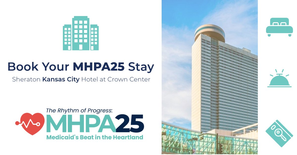 Elevate your #MHPA25 experience! 🏨✨

Stay at Sheraton KC Crown Center, Sep 10-12, 2025.

✔️ $189/night exclusive rate

✔️ Steps from Crown Center &amp; Union Station

✔️ Network in style!

Book by Aug 19 (rooms are limited!): ow.ly/hYa850VVWqk

#SheratonKCMO #KansasCity