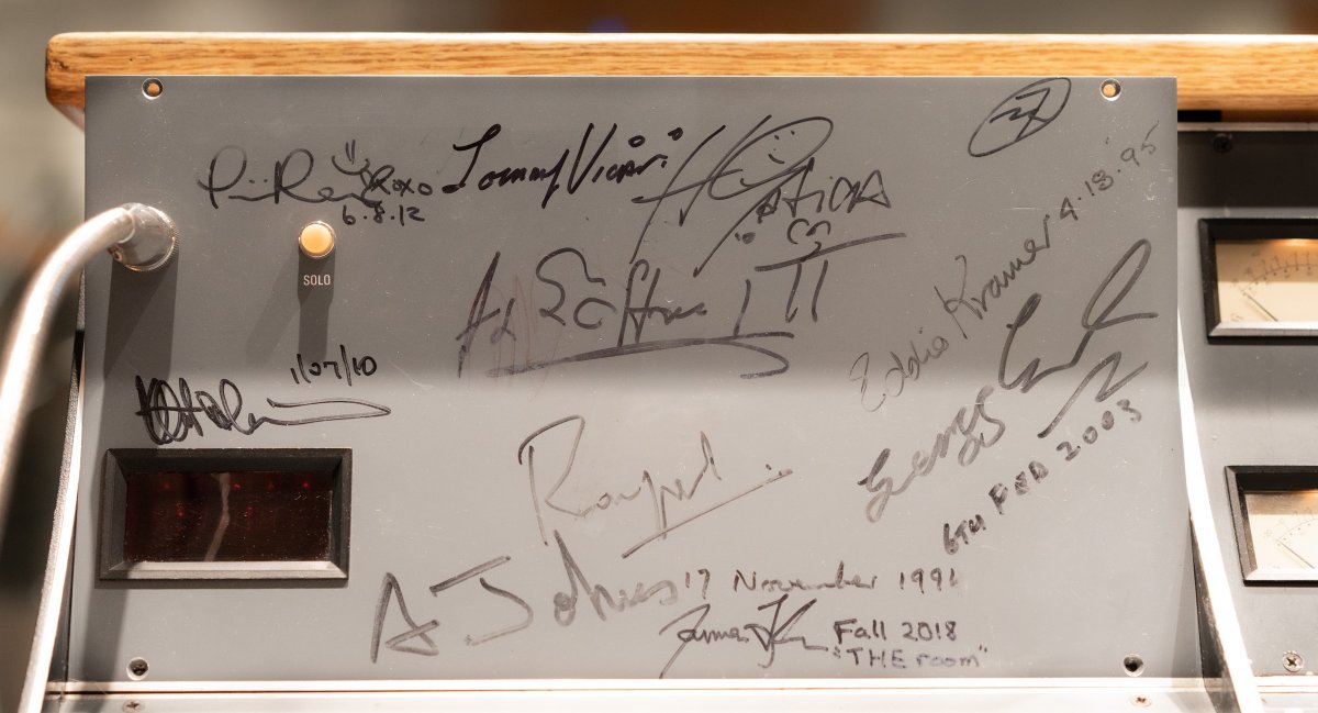 Signature sound? Check out the signatures on our timeless Neve 8068. Whose names do you recognize? Comment them below!