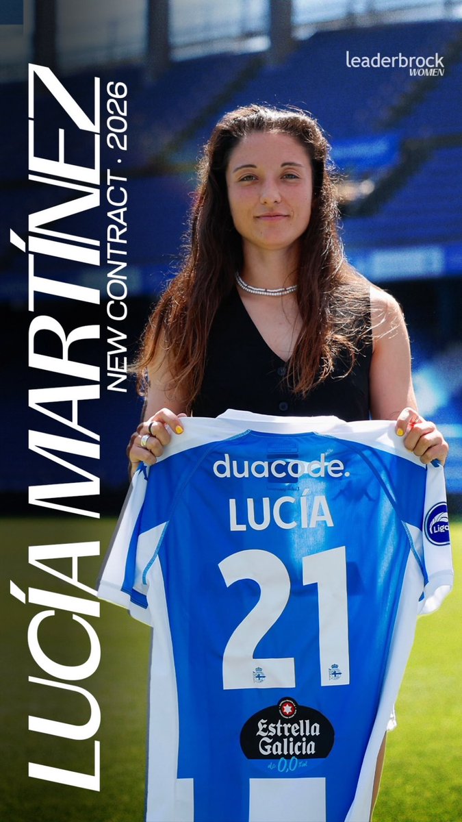 Together, we rise 💙🤍
<a href="/_luciaamg_/">Lucia</a> 🤝 <a href="/RCDeportivoFem/">Dépor ABANCA</a> 
2026 ✍️

#LeaderbrockWomen #LucíaMartínez #LeaderbrockSports

2️⃣1️⃣🕹️