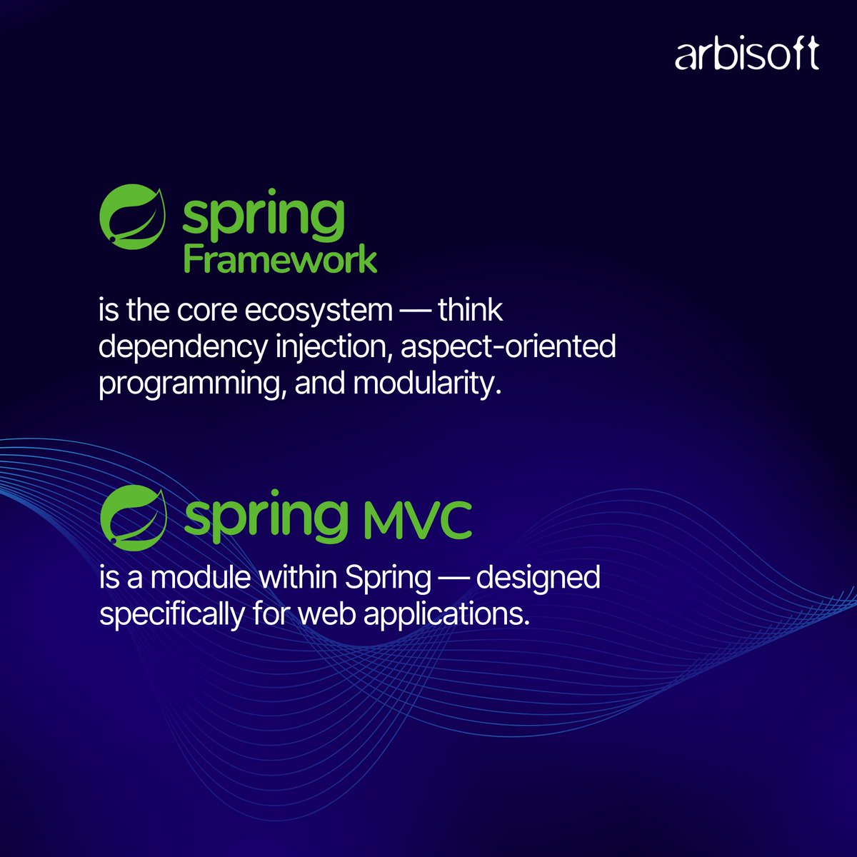 arbisoft's tweet image. Choosing between Spring and Spring MVC?
One gives you speed and cloud-native flexibility. The other? Simpler for traditional setups.
🔗 Dive into the blog by Adeel Aslam, Lead Staff Engineer at Arbisoft: f.mtr.cool/rkjxfiezsp
#JavaDevelopers #SpringFramework #Arbisoft