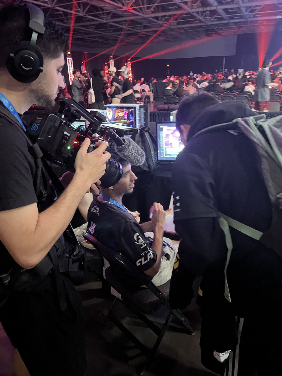 Film crew and doing autographs Swooty is him