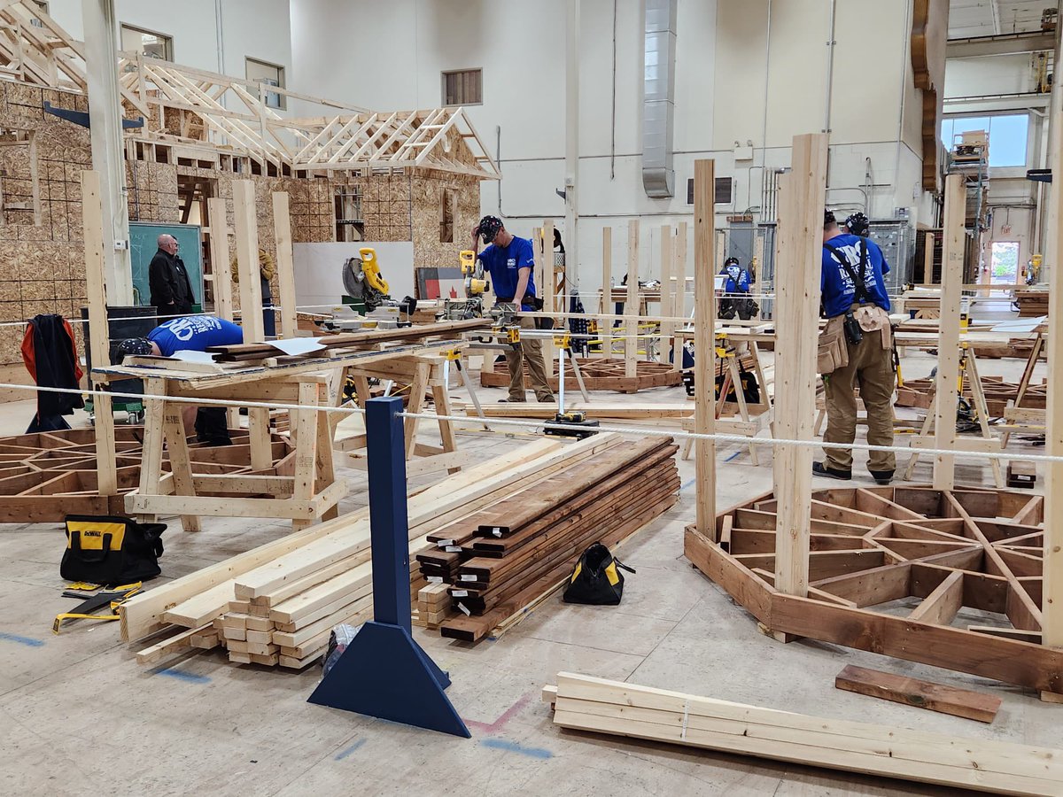 At the Carpenters' Regional Apprenticeship Showcase, admiring the hard work, skill, and dedication of apprentices representing all regions across Ontario.