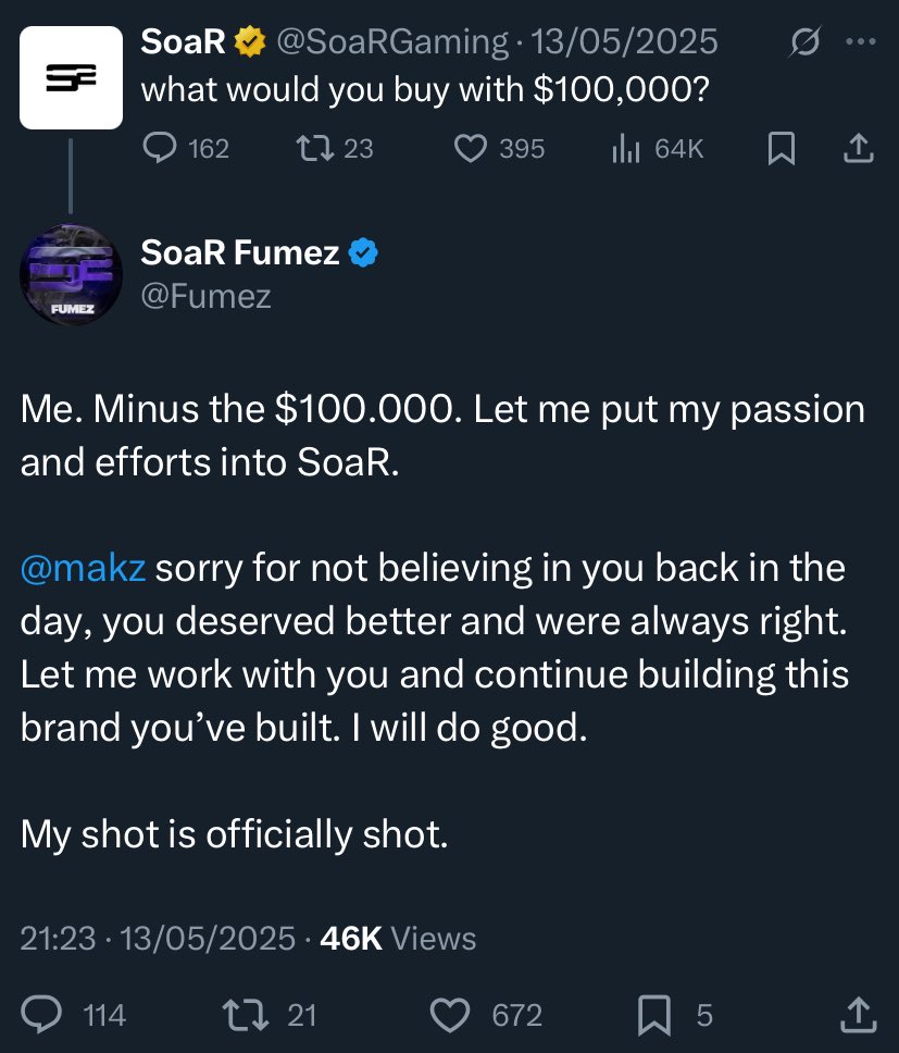 SoaR Fumez tweet media