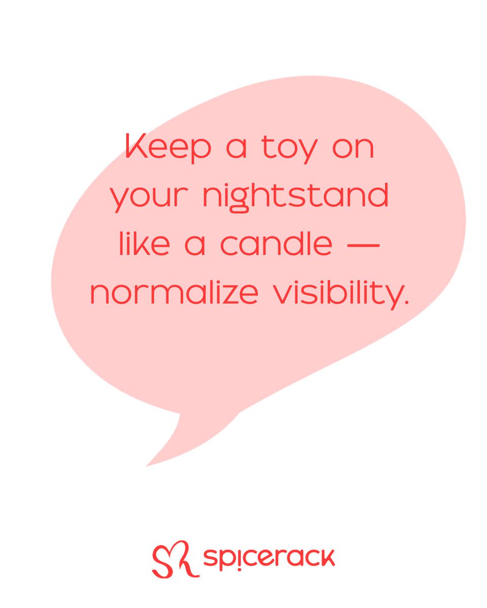 Keep a toy visible. Normalize pleasure as part of your self-care. 🧴 #SexPositiveLiving #PleasureTools #OwnYourJoy