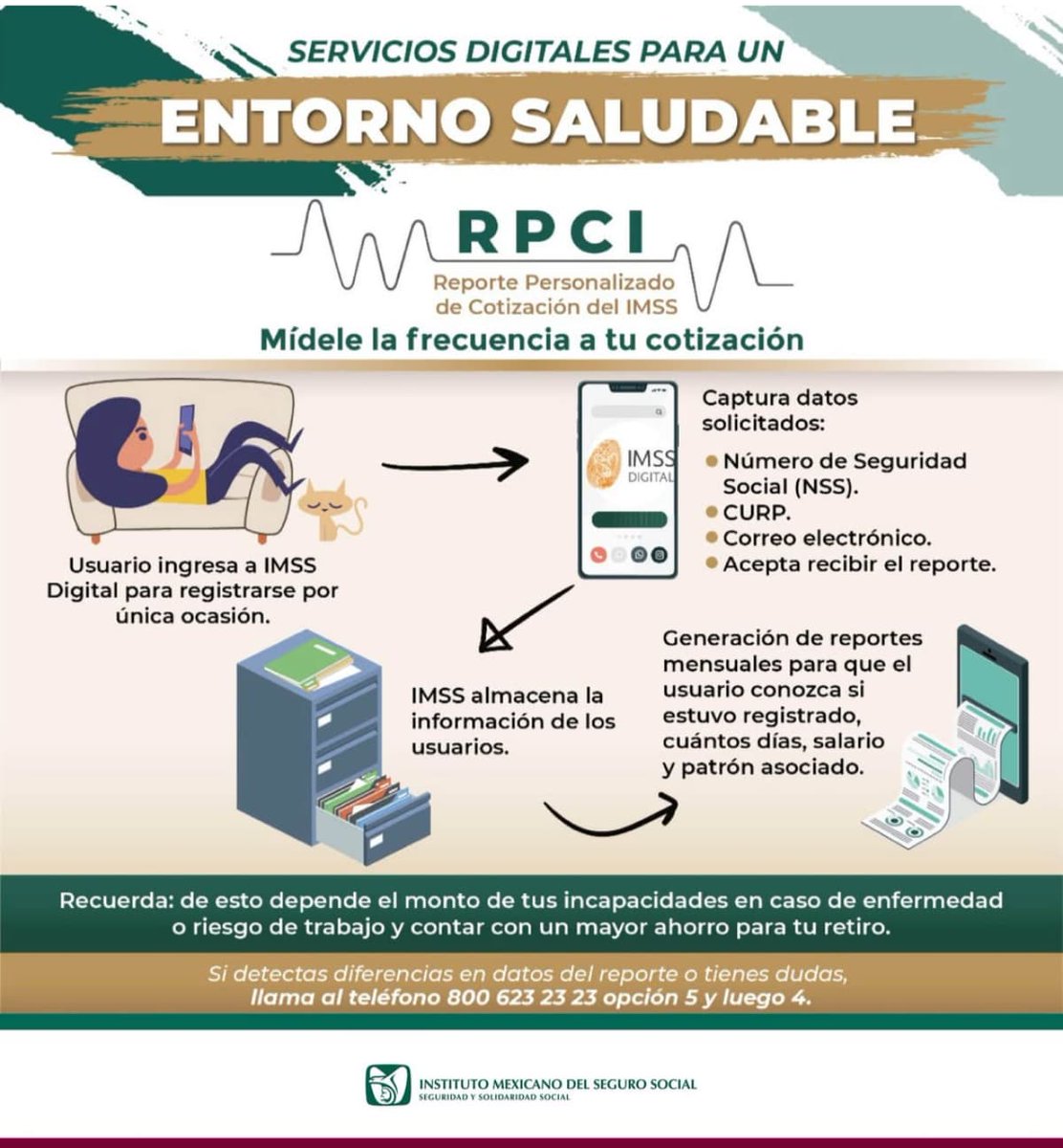 Tu_IMSSGto's tweet image. Obtén tu Reporte Personalizado de Cotización del IMSS en línea. #RCPI
